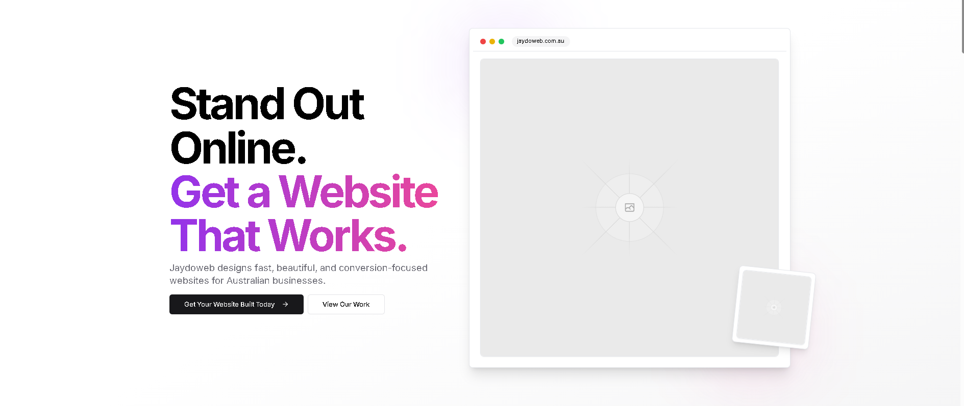 Website portfolio example 1